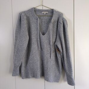 NEW Frye and Co. Womens 1X Split Crew Neck Long Sleeve Pullover Sweater